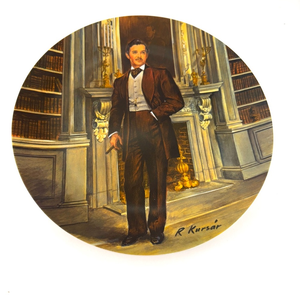 💖 Vintage ‘Gone With The Wind’ Rhett Butler Collector Plate